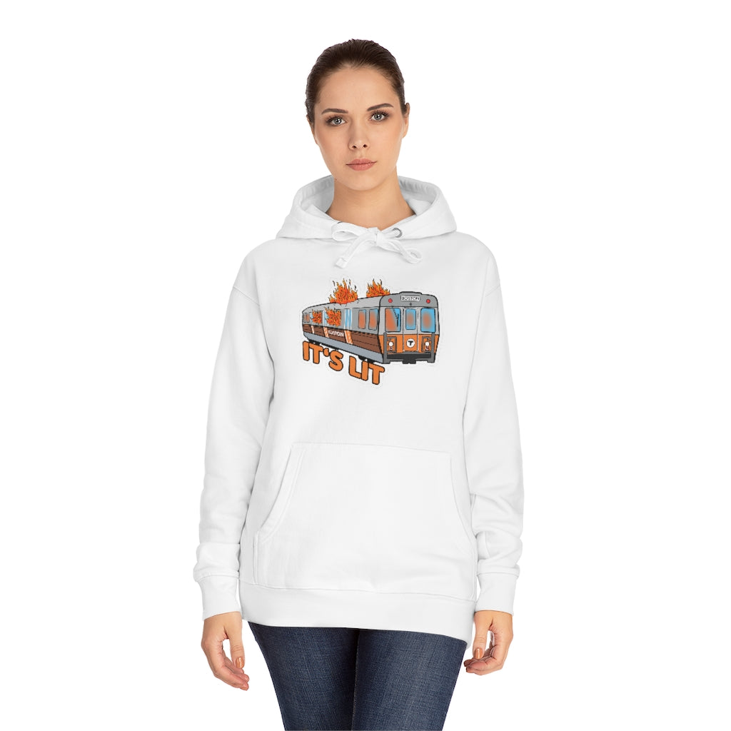 White and orange top hoodie