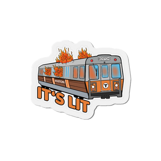 Orange Line - It's LIT Kiss-Cut Magnets